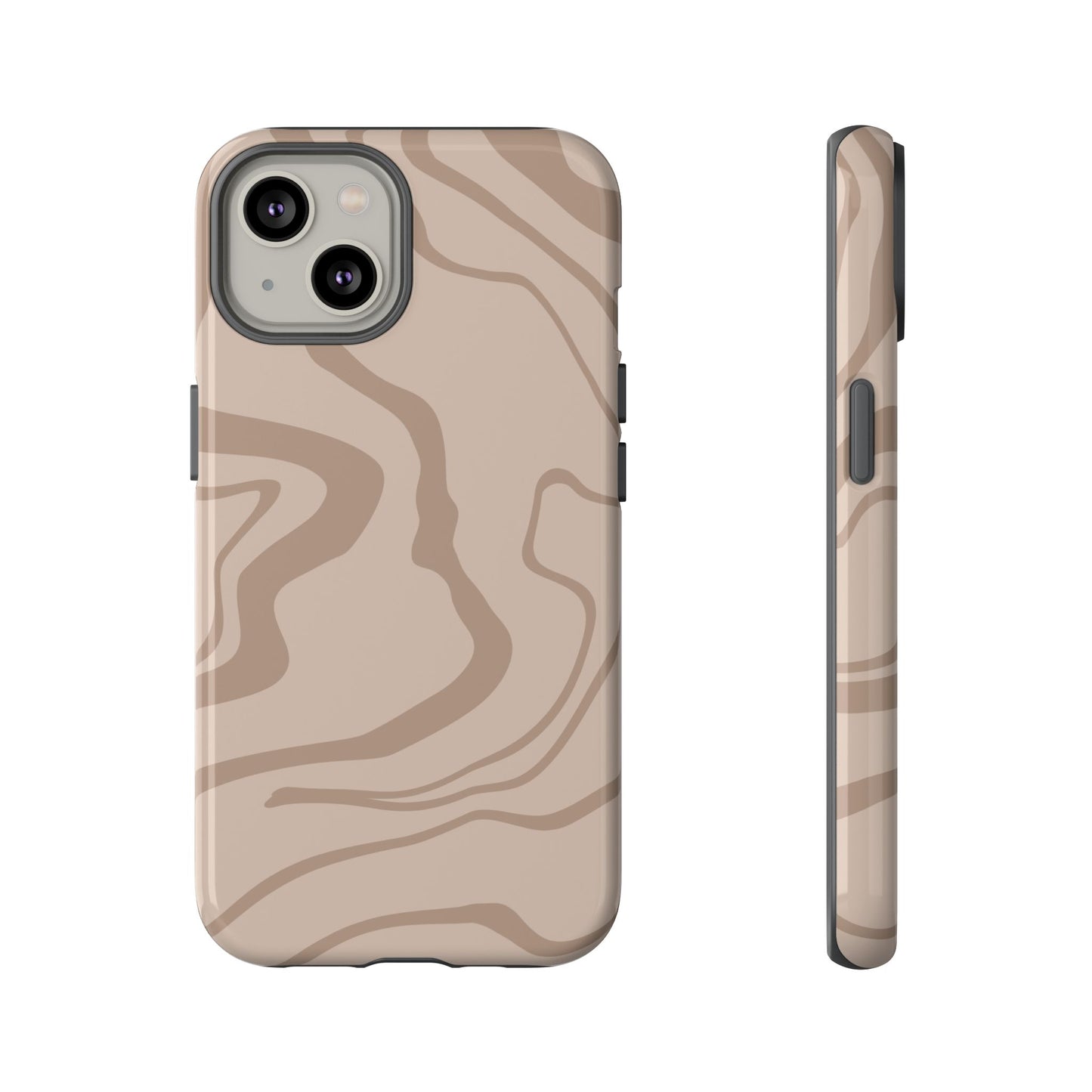 Beige designed Tough Case