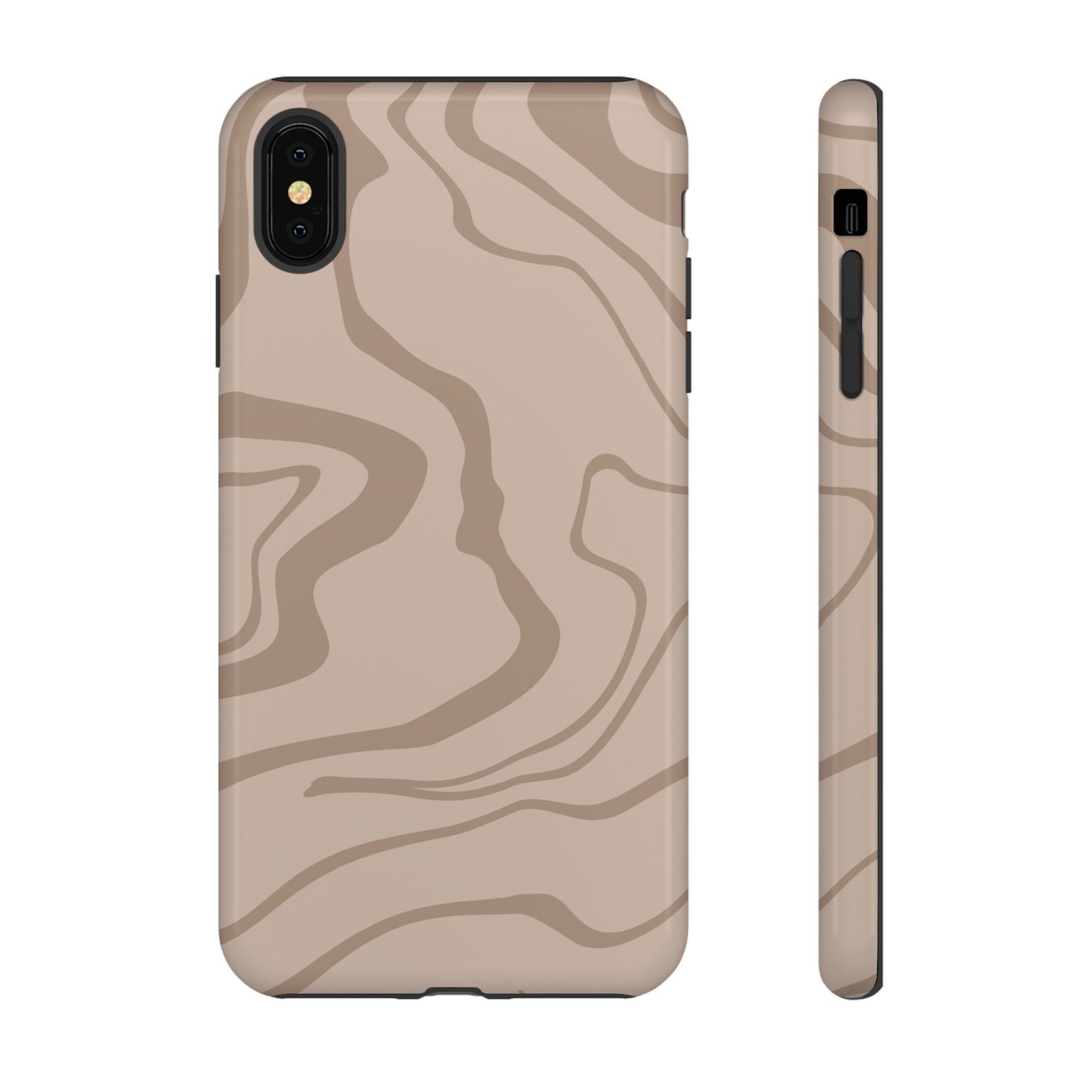 Beige designed Tough Case