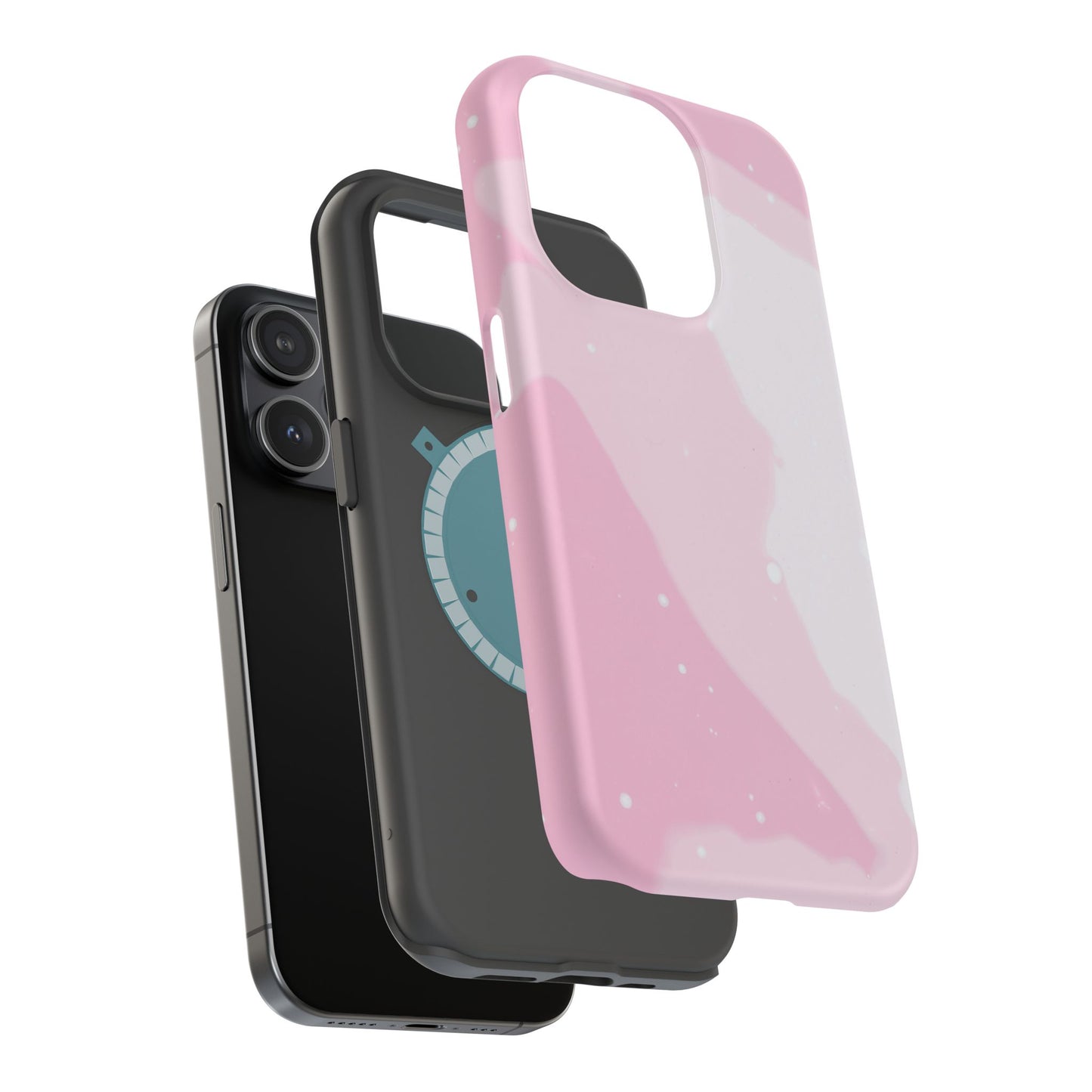 Pink and White Magnetic Tough Case
