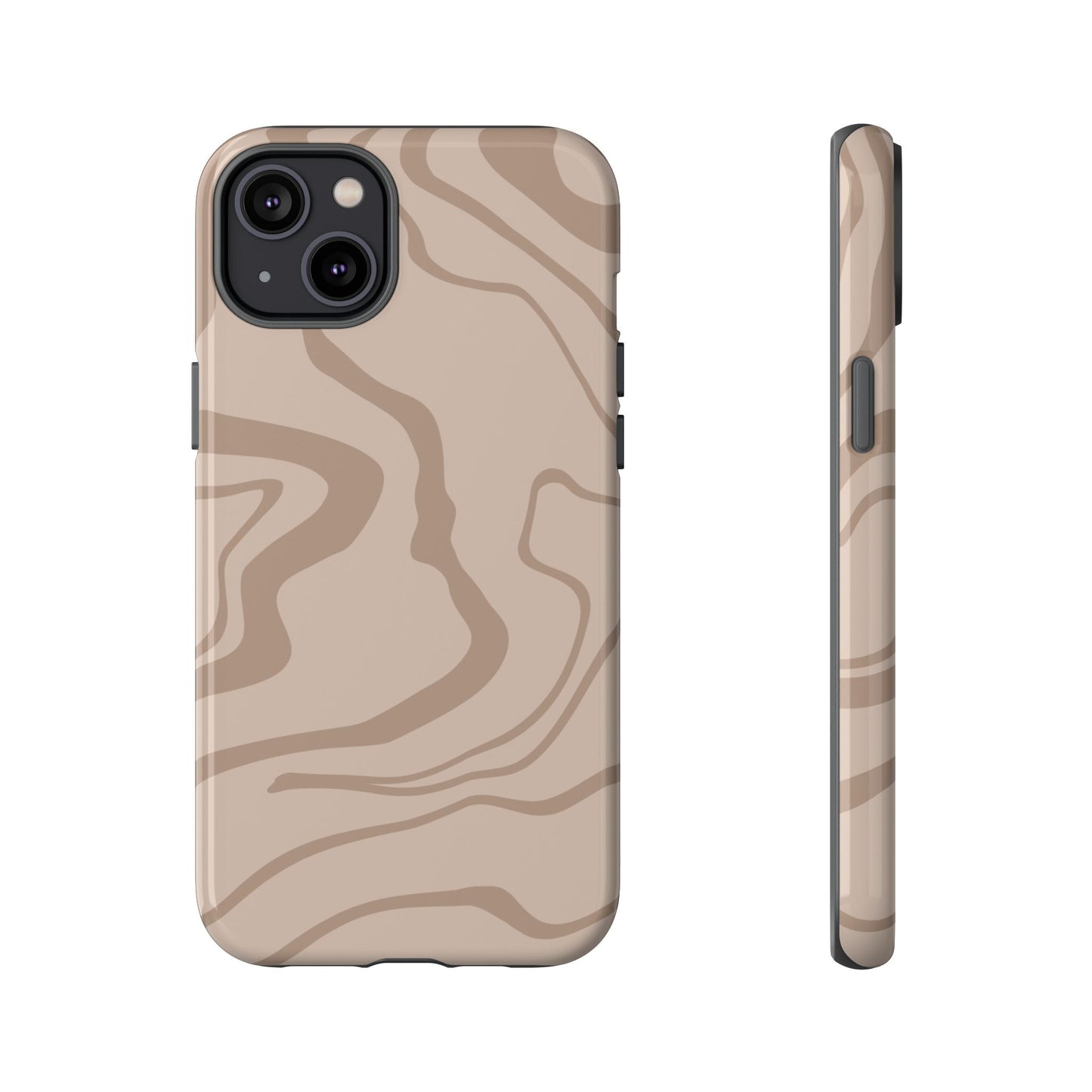 Beige designed Tough Case
