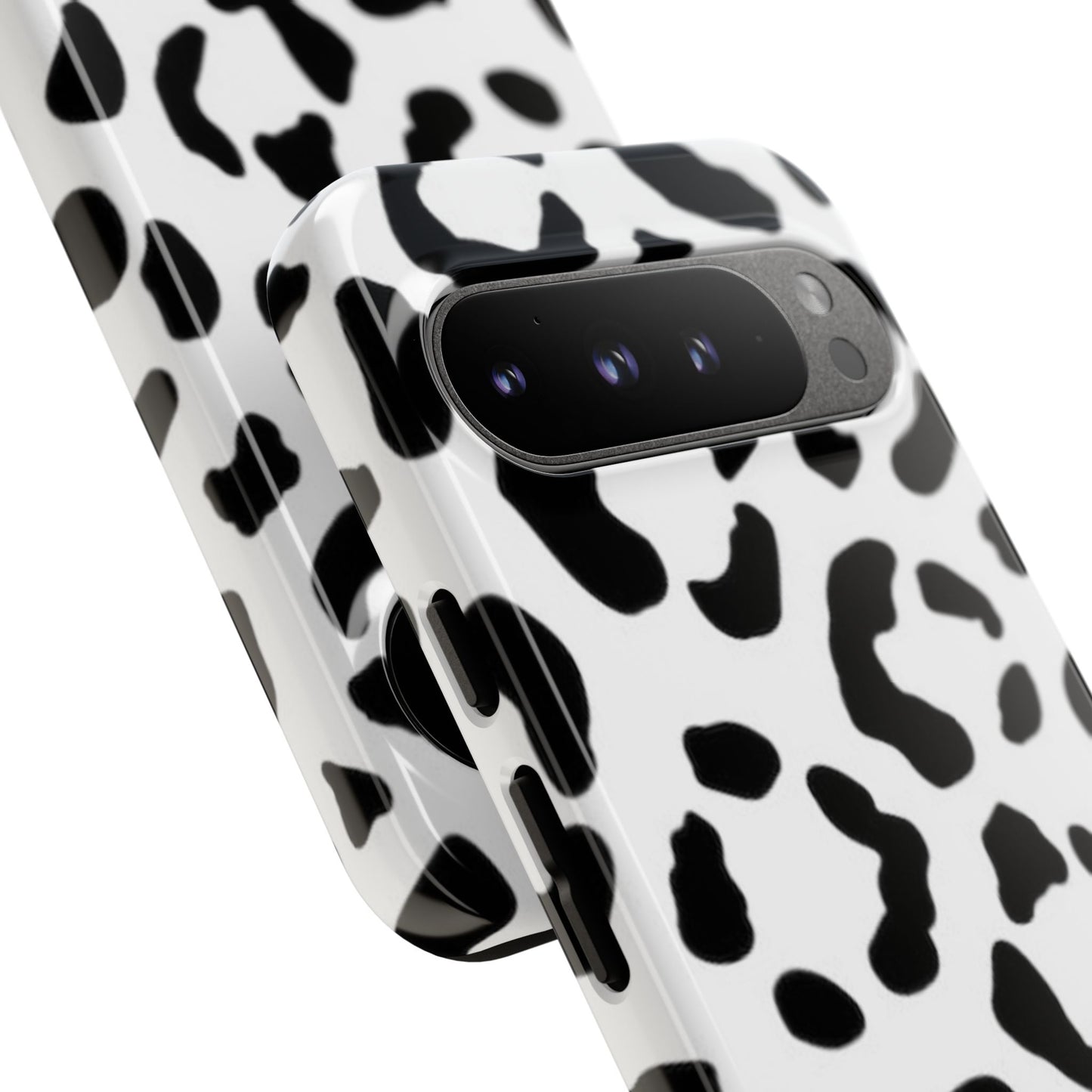 Black and White Leopard Print Tough Case