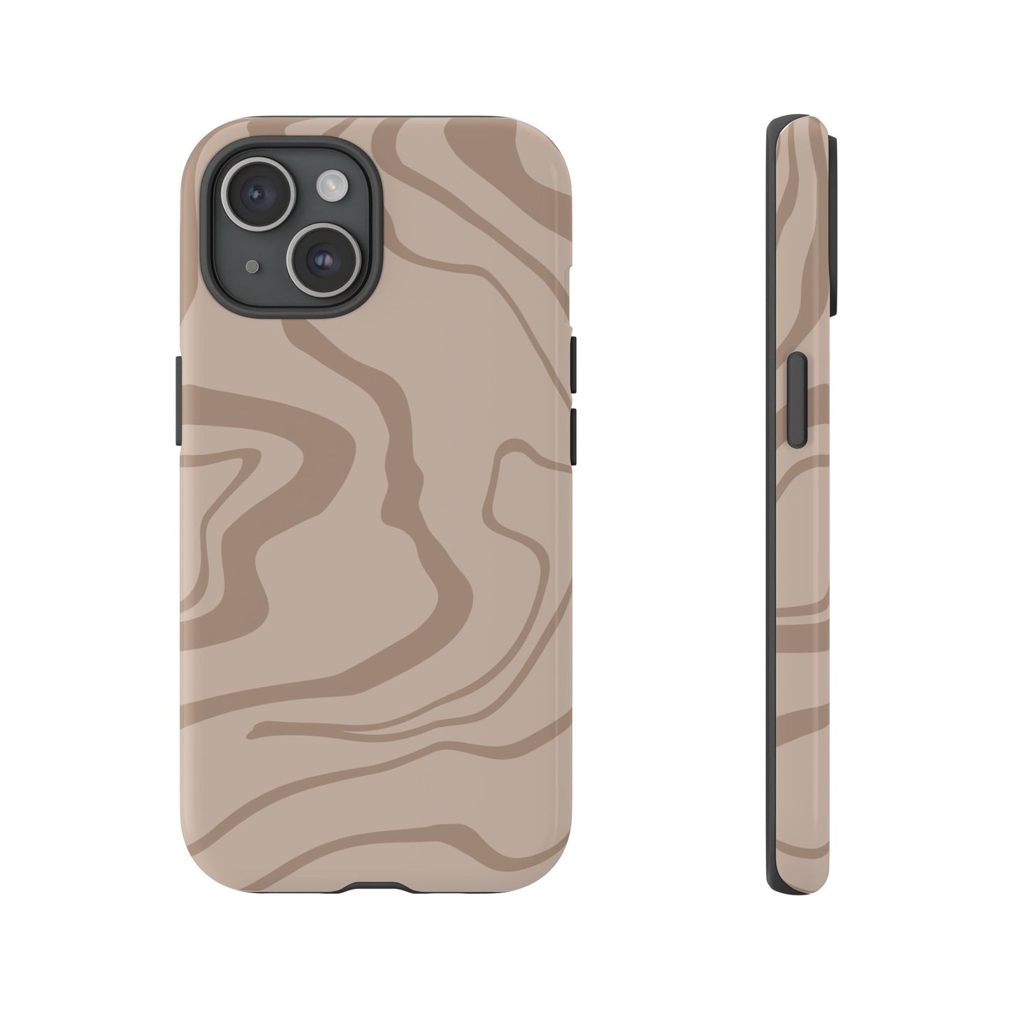 Beige designed Tough Case