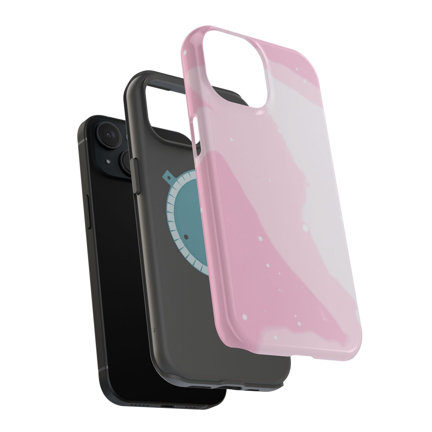 Pink and White Magnetic Tough Case