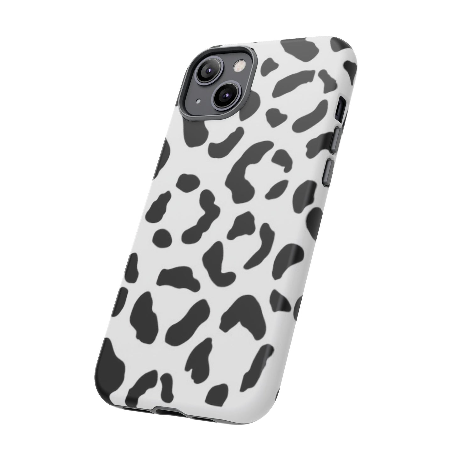 Black and White Leopard Print Tough Case