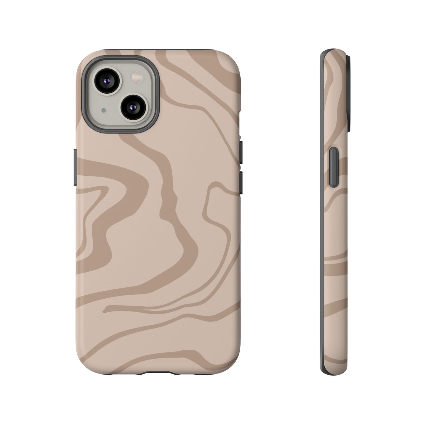 Beige designed Tough Case