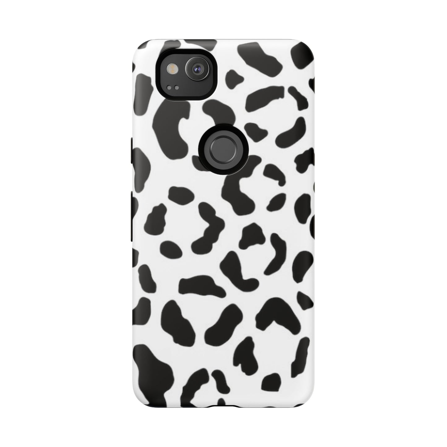 Black and White Leopard Print Tough Case