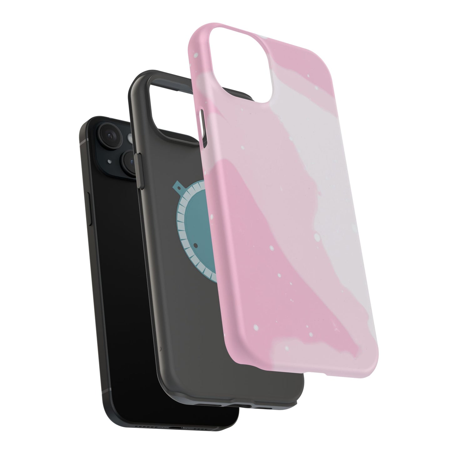 Pink and White Magnetic Tough Case