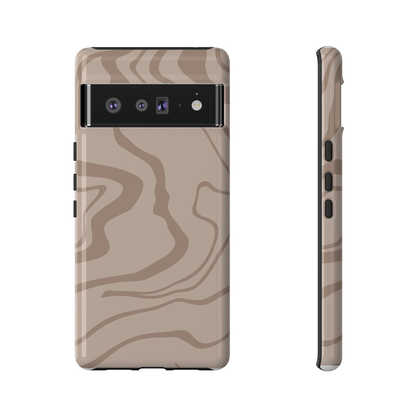 Beige designed Tough Case