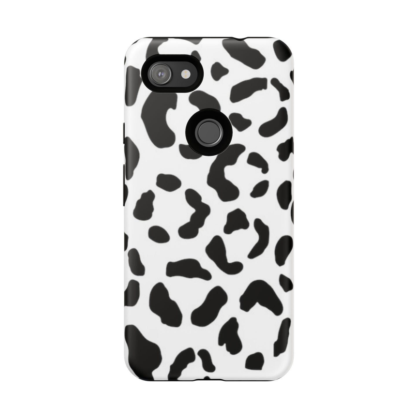 Black and White Leopard Print Tough Case