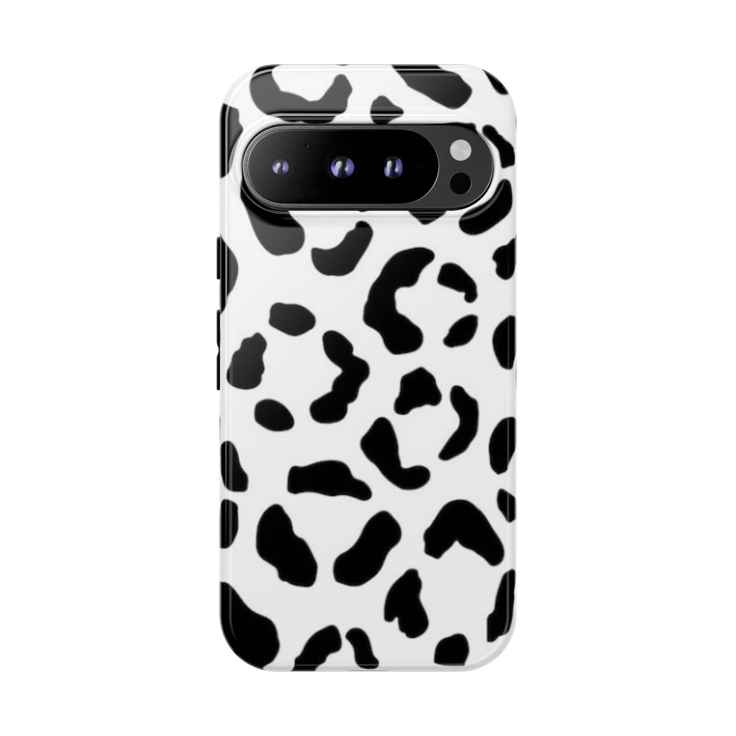 Black and White Leopard Print Tough Case