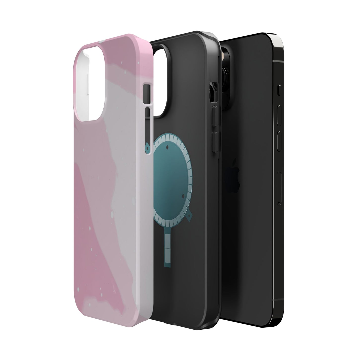 Pink and White Magnetic Tough Case