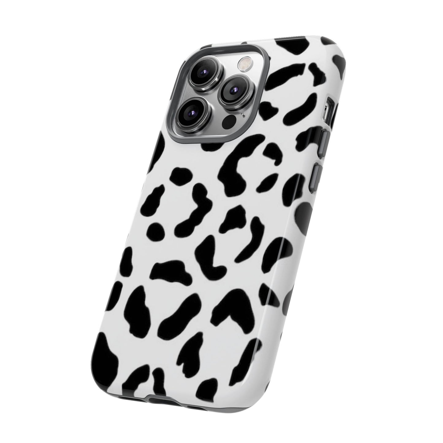 Black and White Leopard Print Tough Case