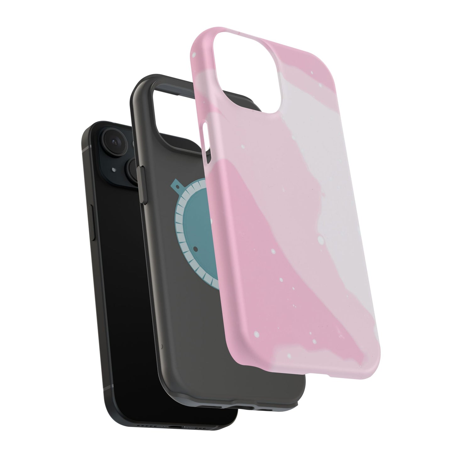Pink and White Magnetic Tough Case