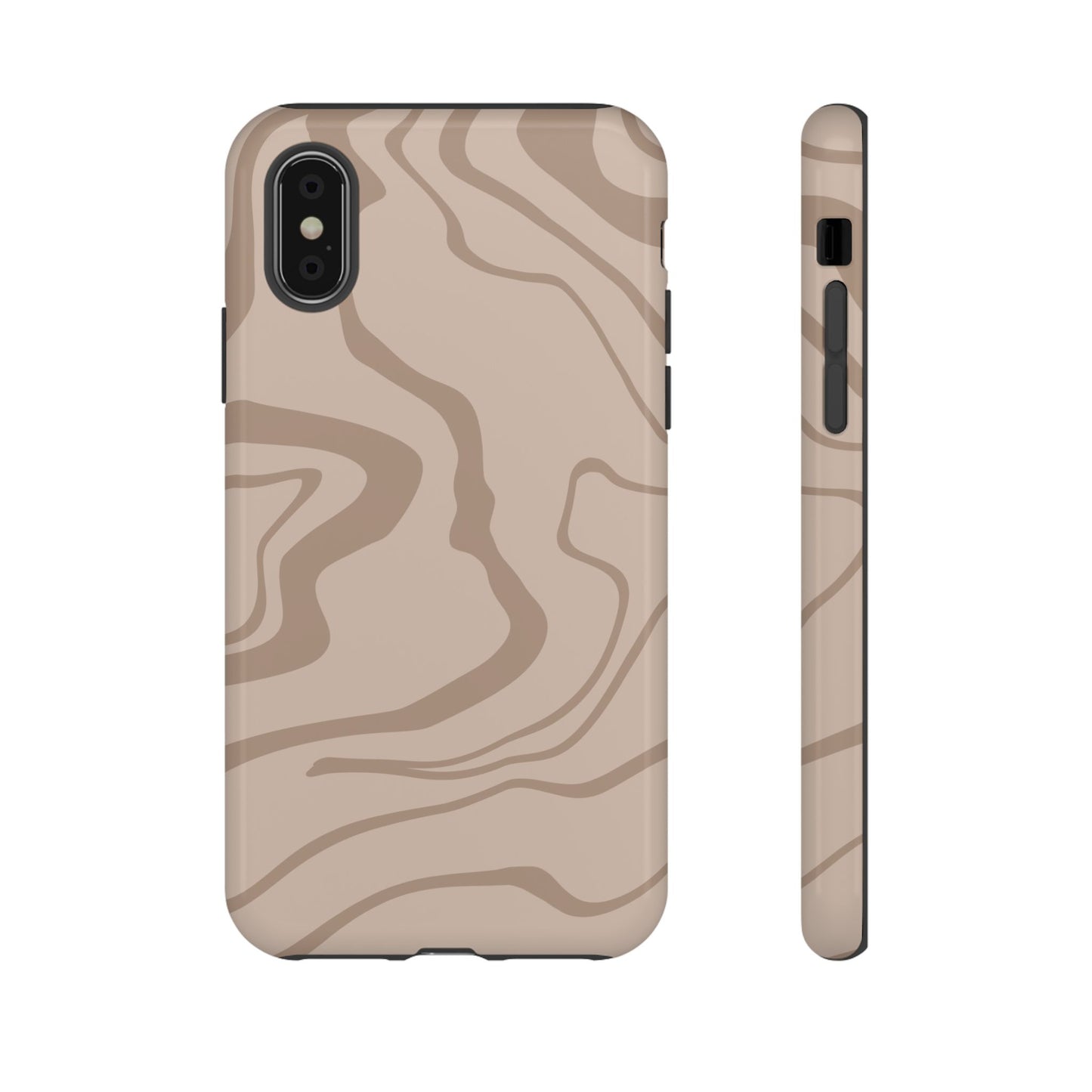 Beige designed Tough Case