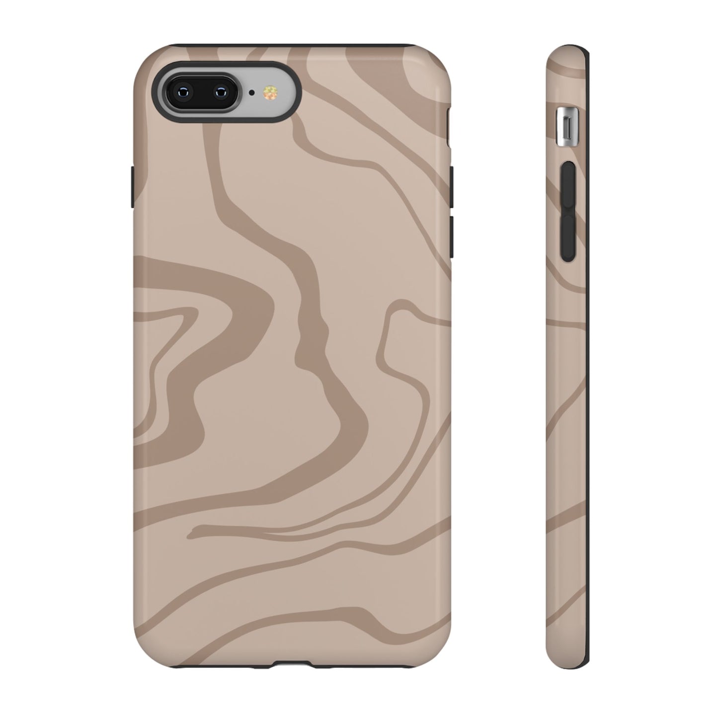 Beige designed Tough Case