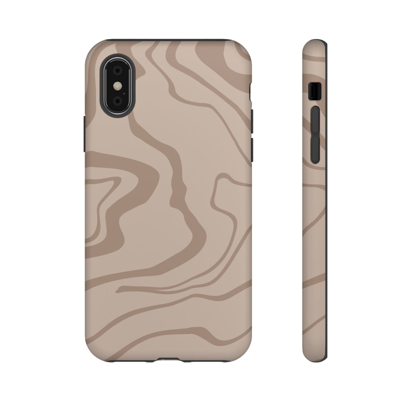 Beige designed Tough Case