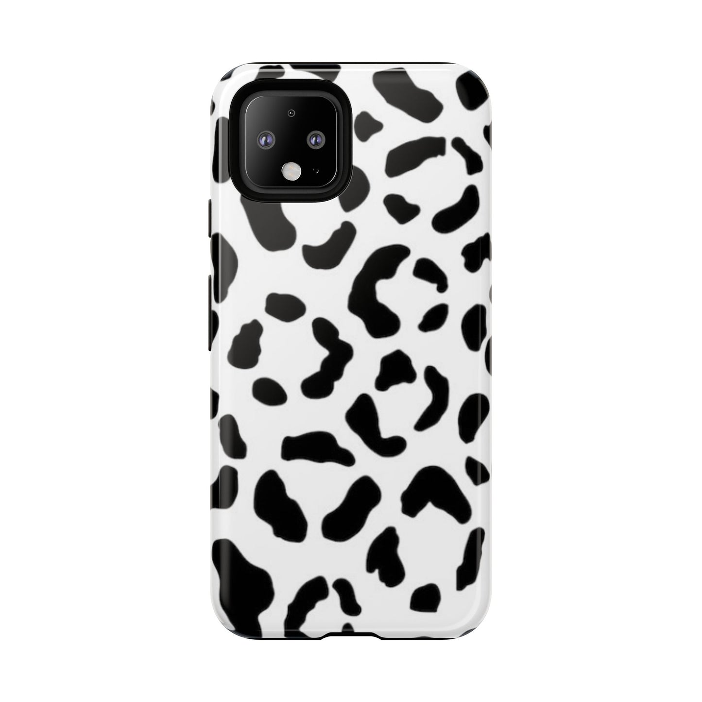 Black and White Leopard Print Tough Case