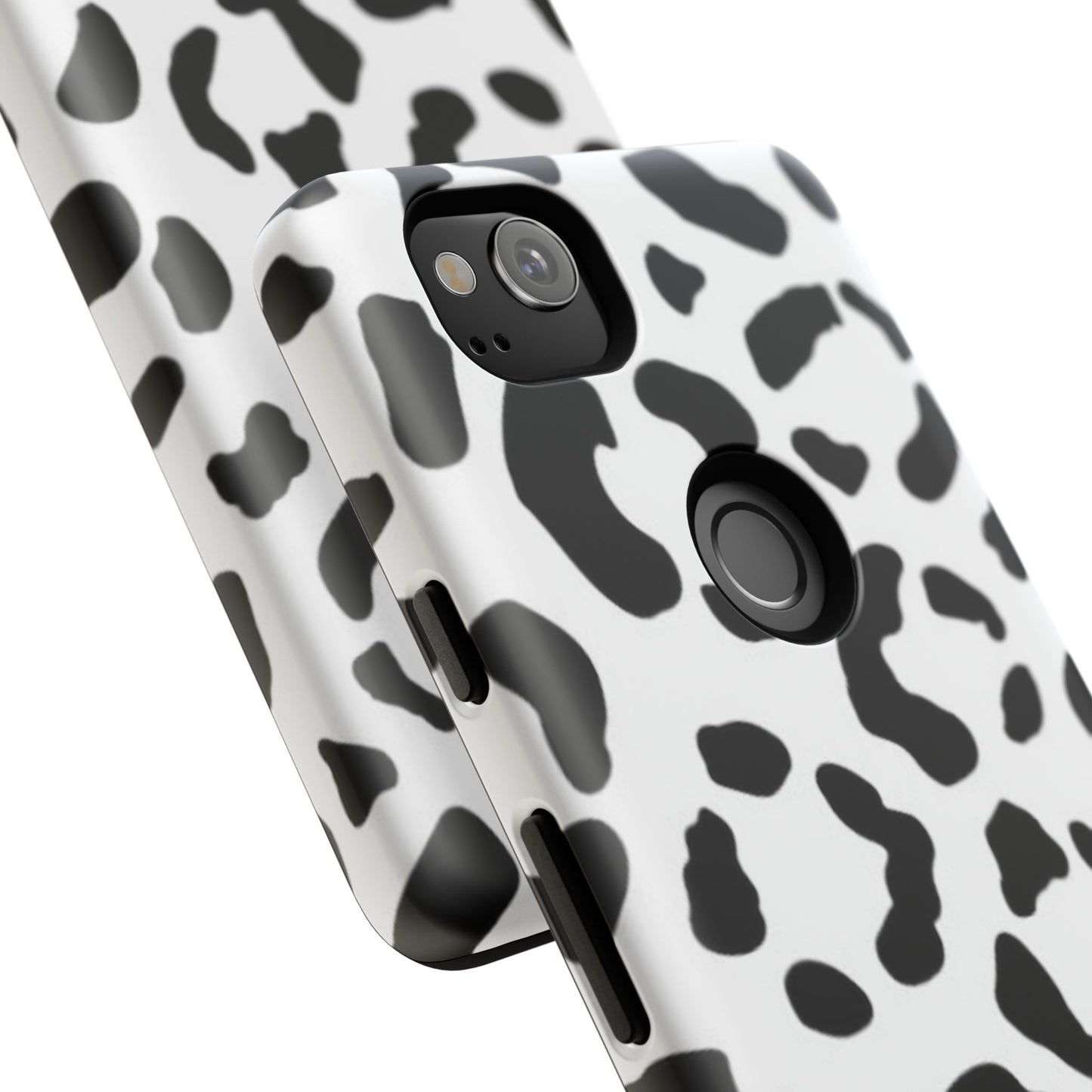 Black and White Leopard Print Tough Case