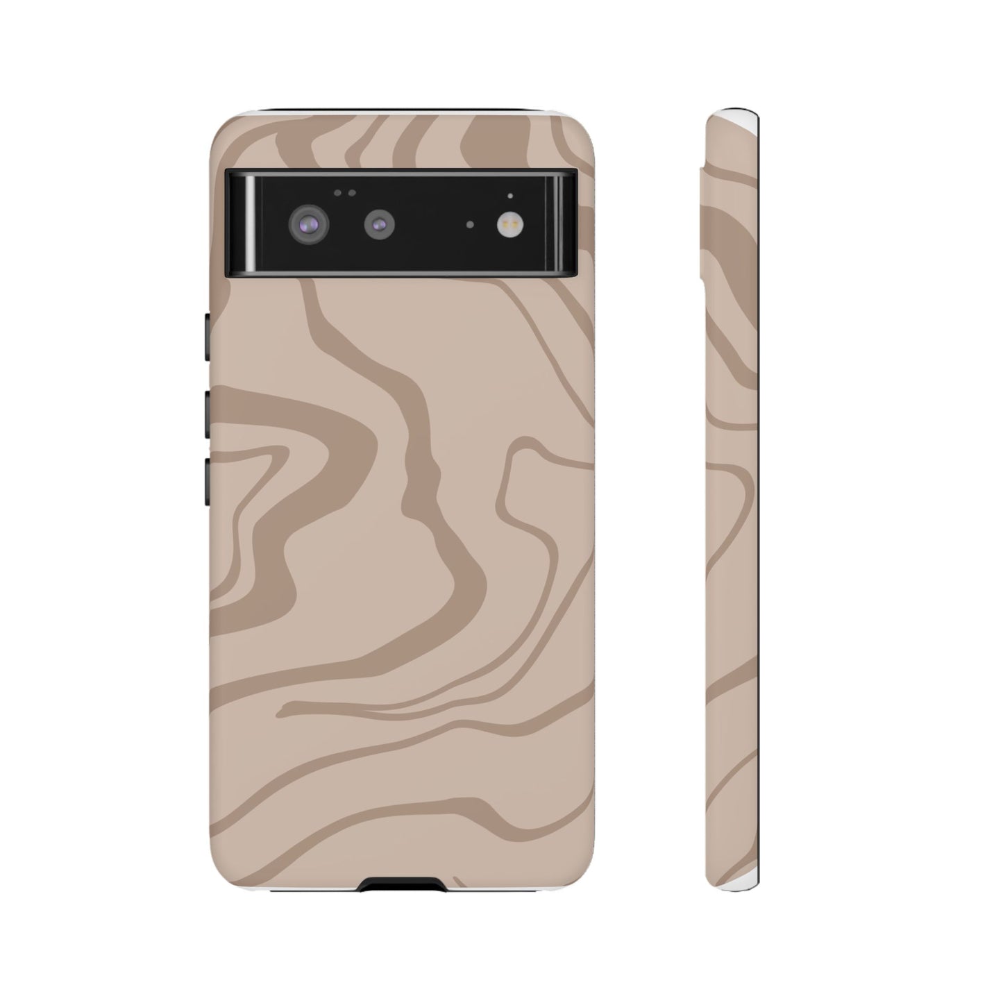 Beige designed Tough Case