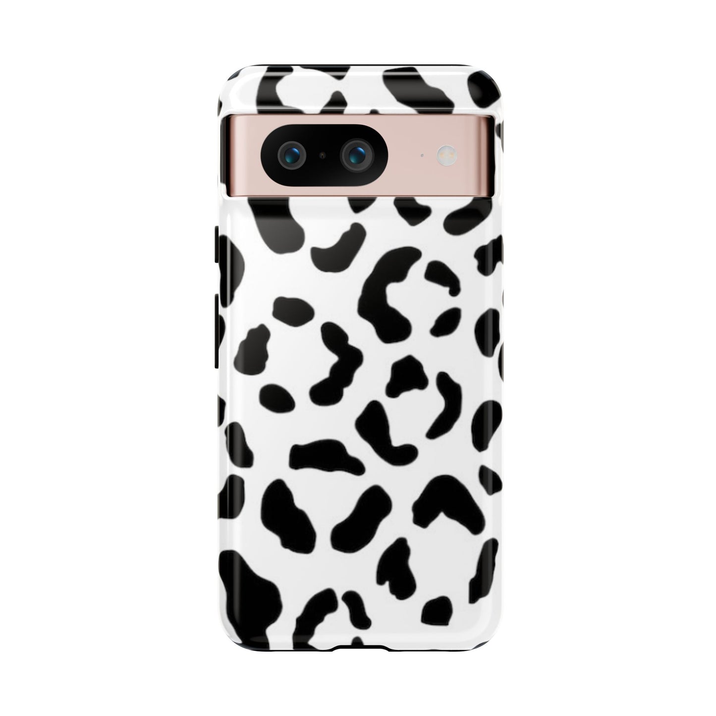 Black and White Leopard Print Tough Case