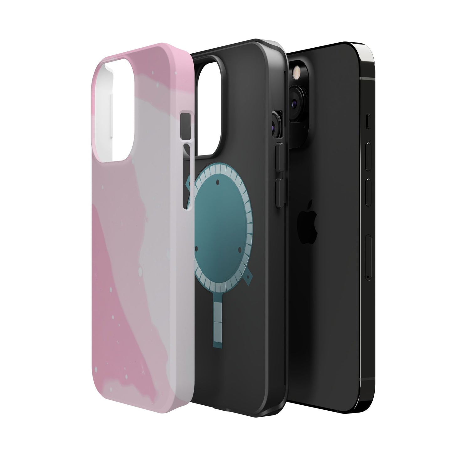 Pink and White Magnetic Tough Case