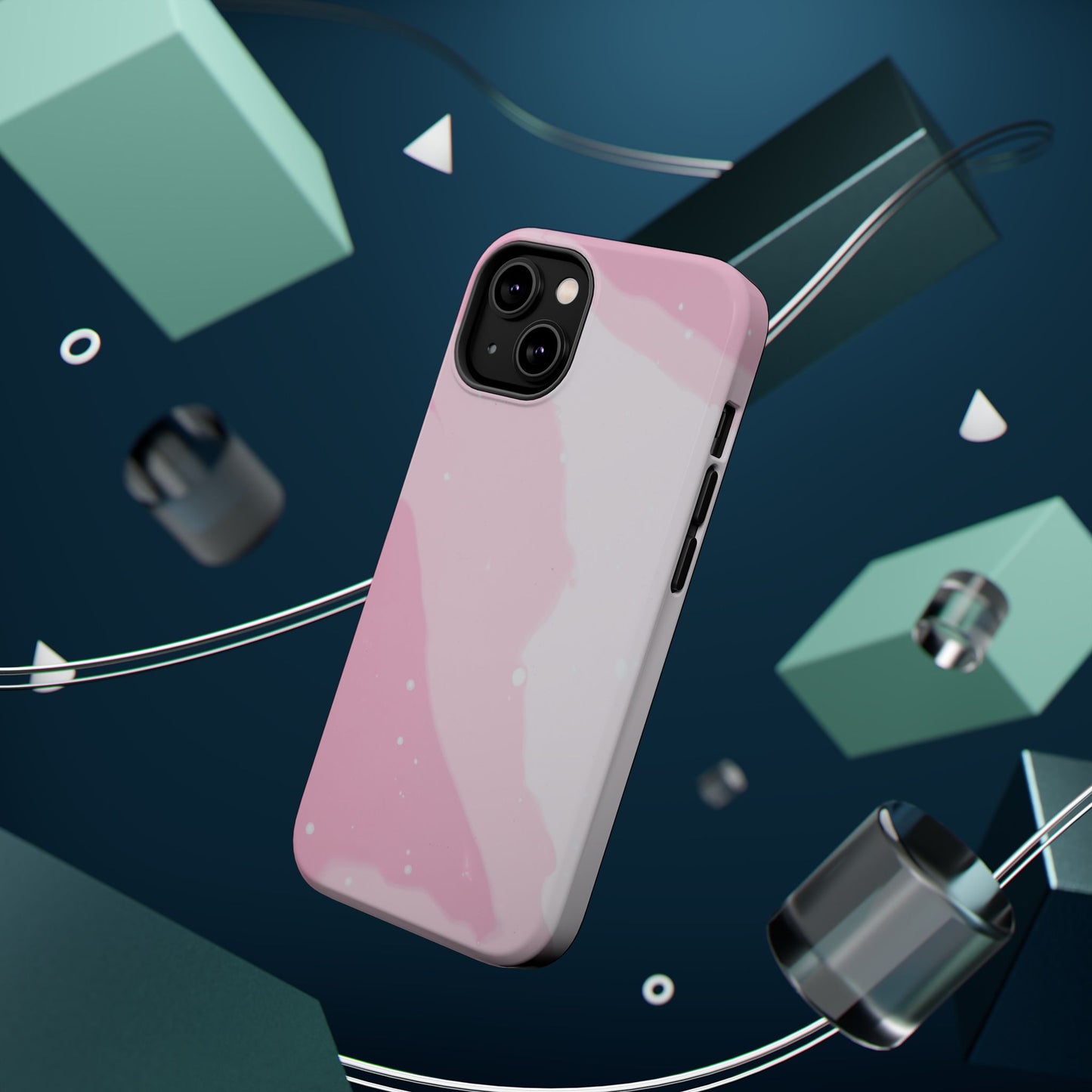 Pink and White Magnetic Tough Case
