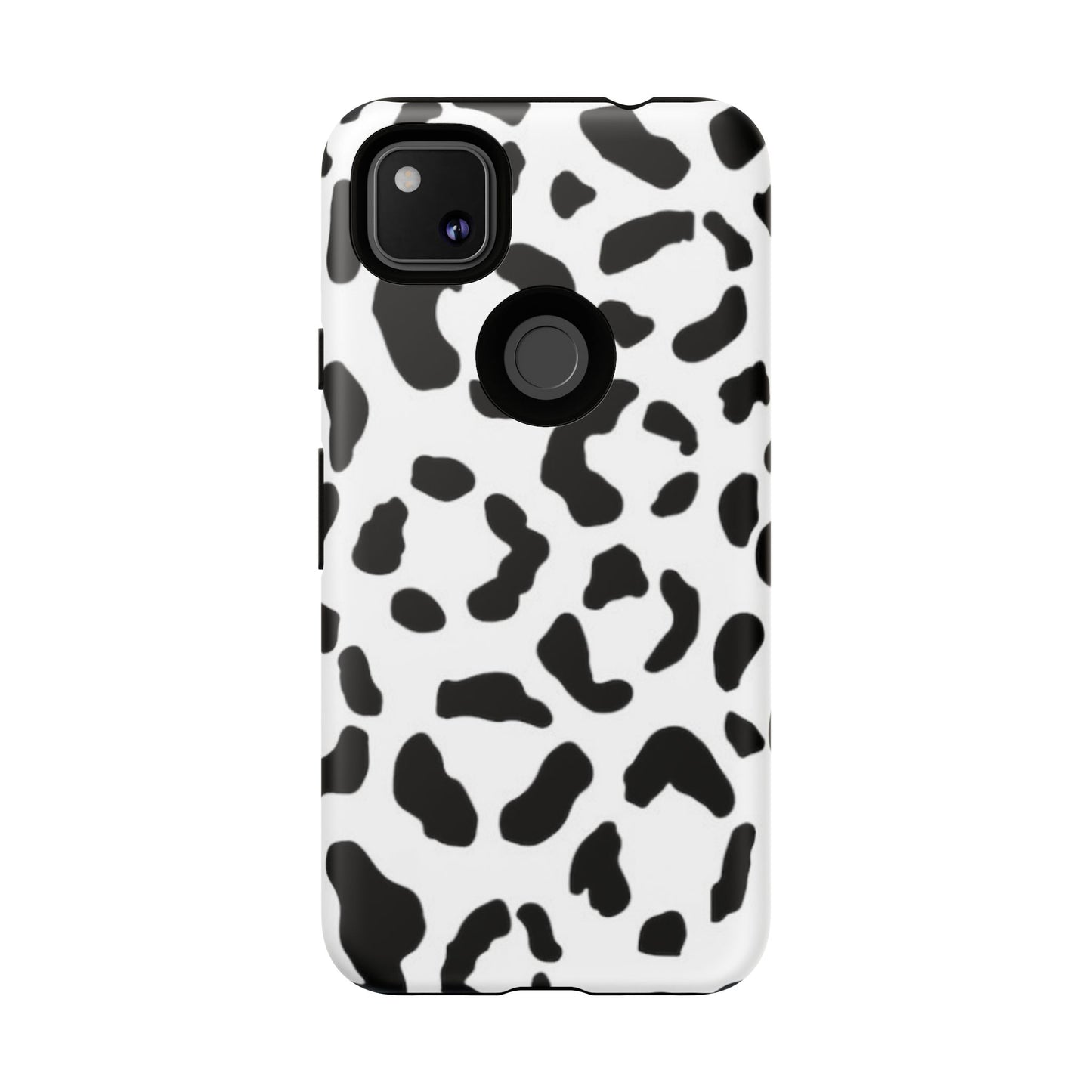 Black and White Leopard Print Tough Case