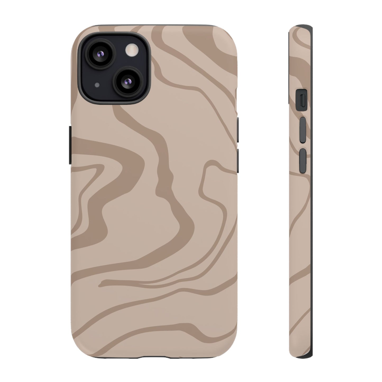 Beige designed Tough Case