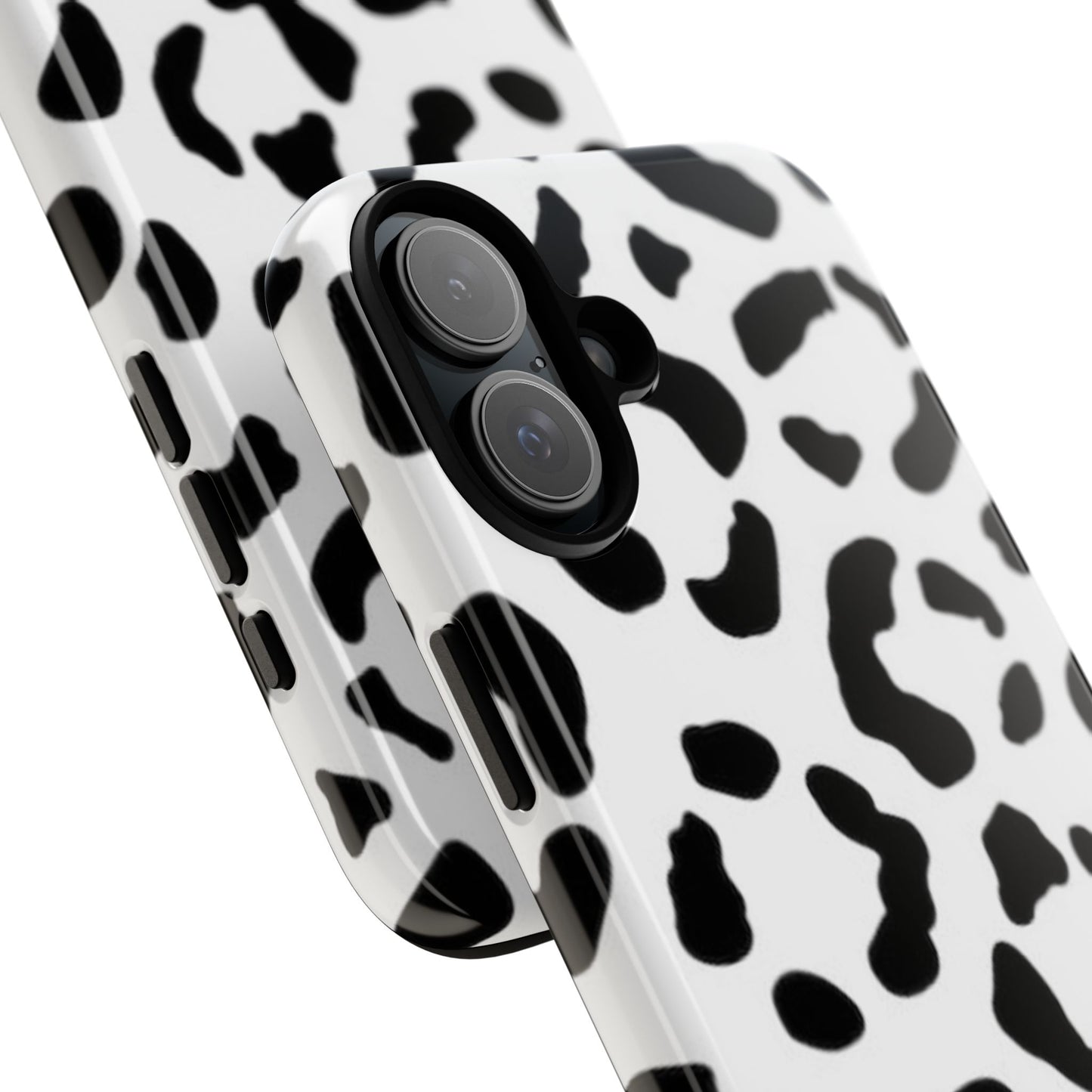 Black and White Leopard Print Tough Case
