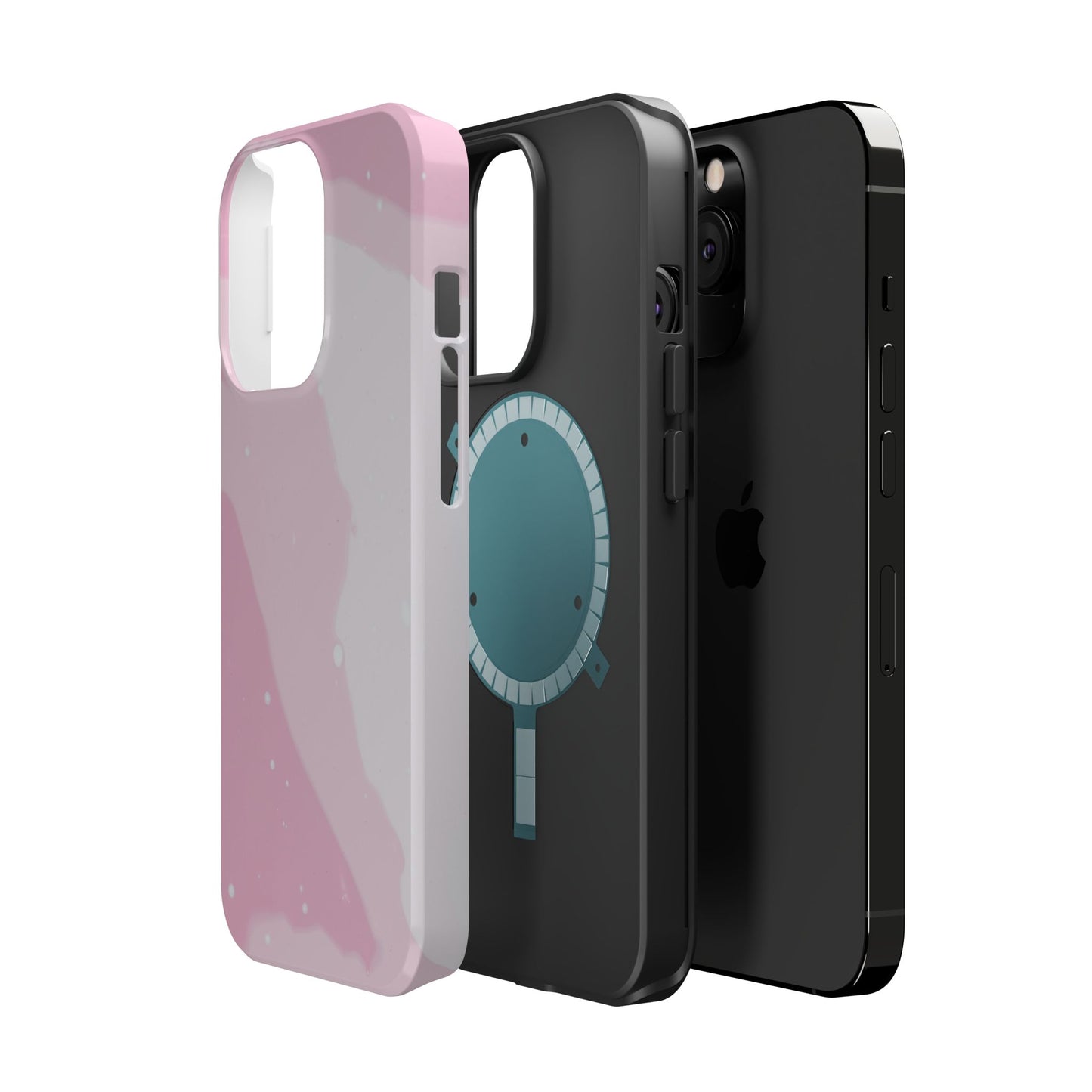 Pink and White Magnetic Tough Case