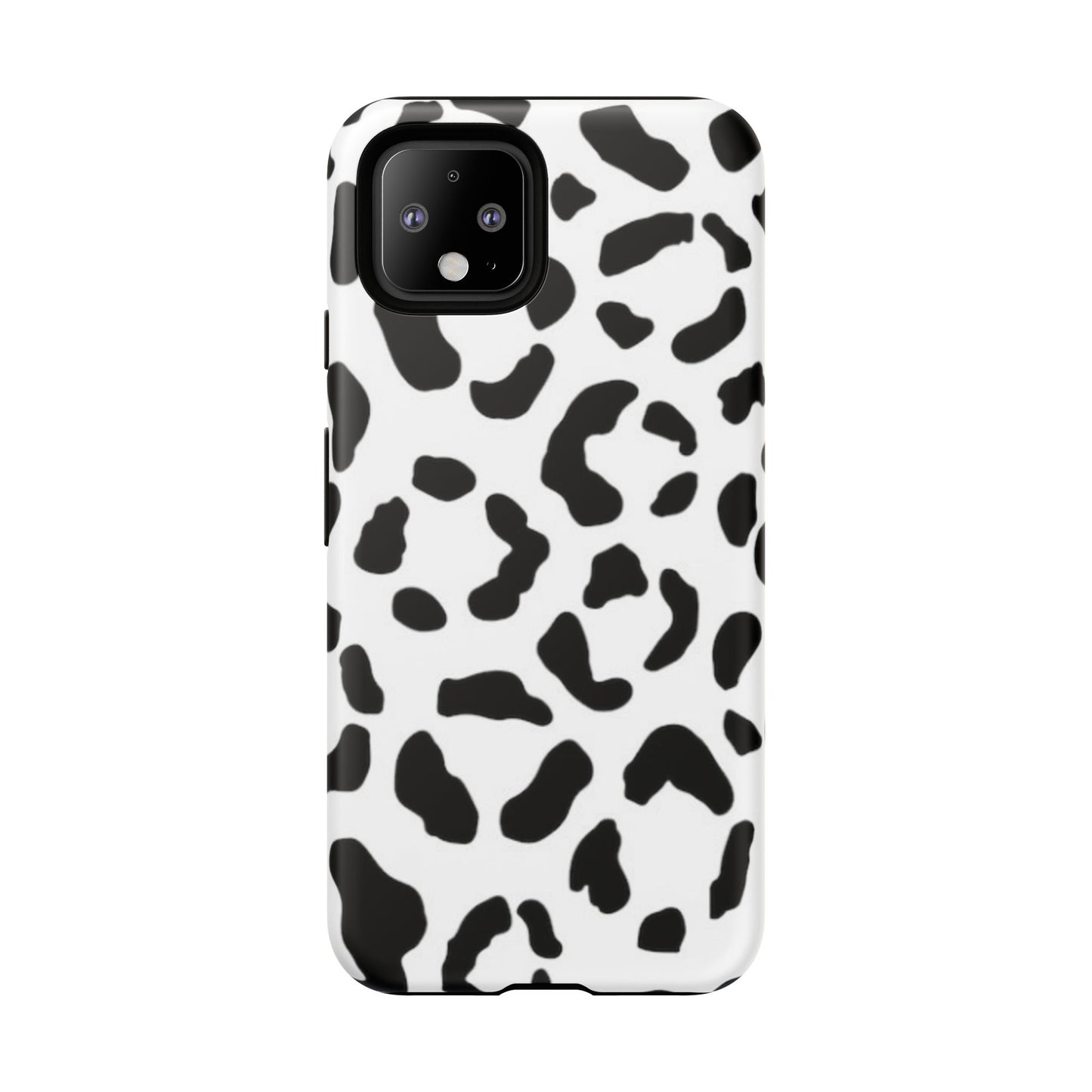 Black and White Leopard Print Tough Case