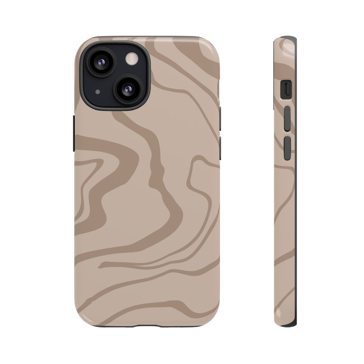Beige designed Tough Case