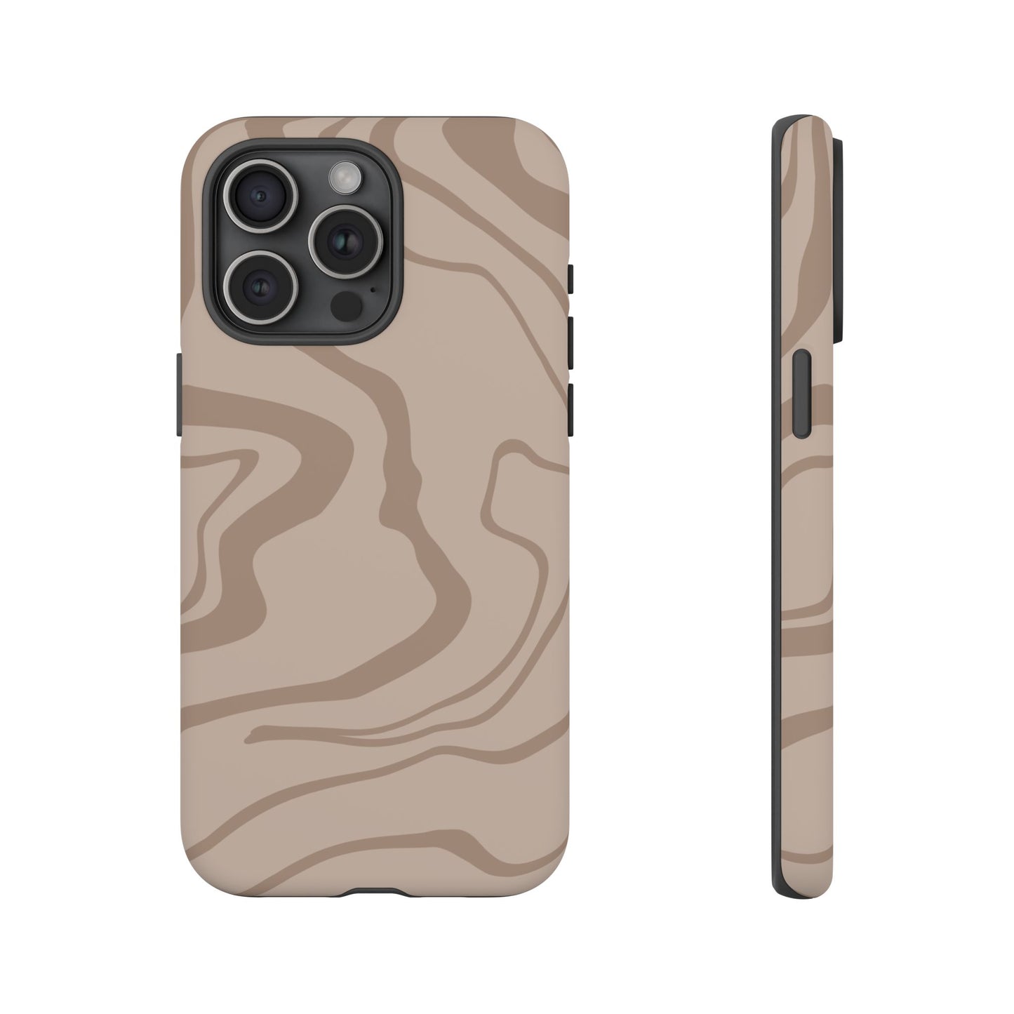Beige designed Tough Case