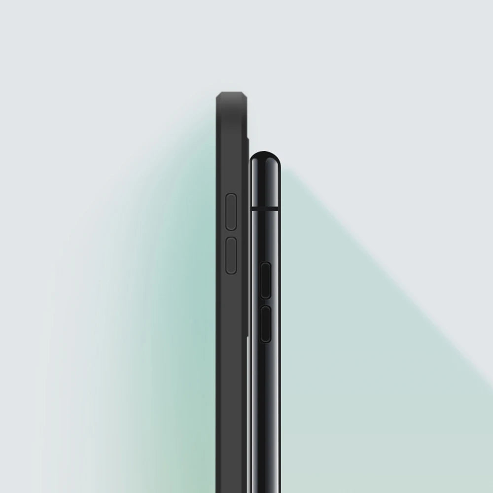 Square Square Liquid Silicone Phone Case for iPhone