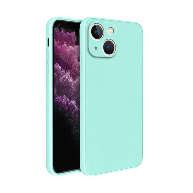 Square Square Liquid Silicone Phone Case for iPhone