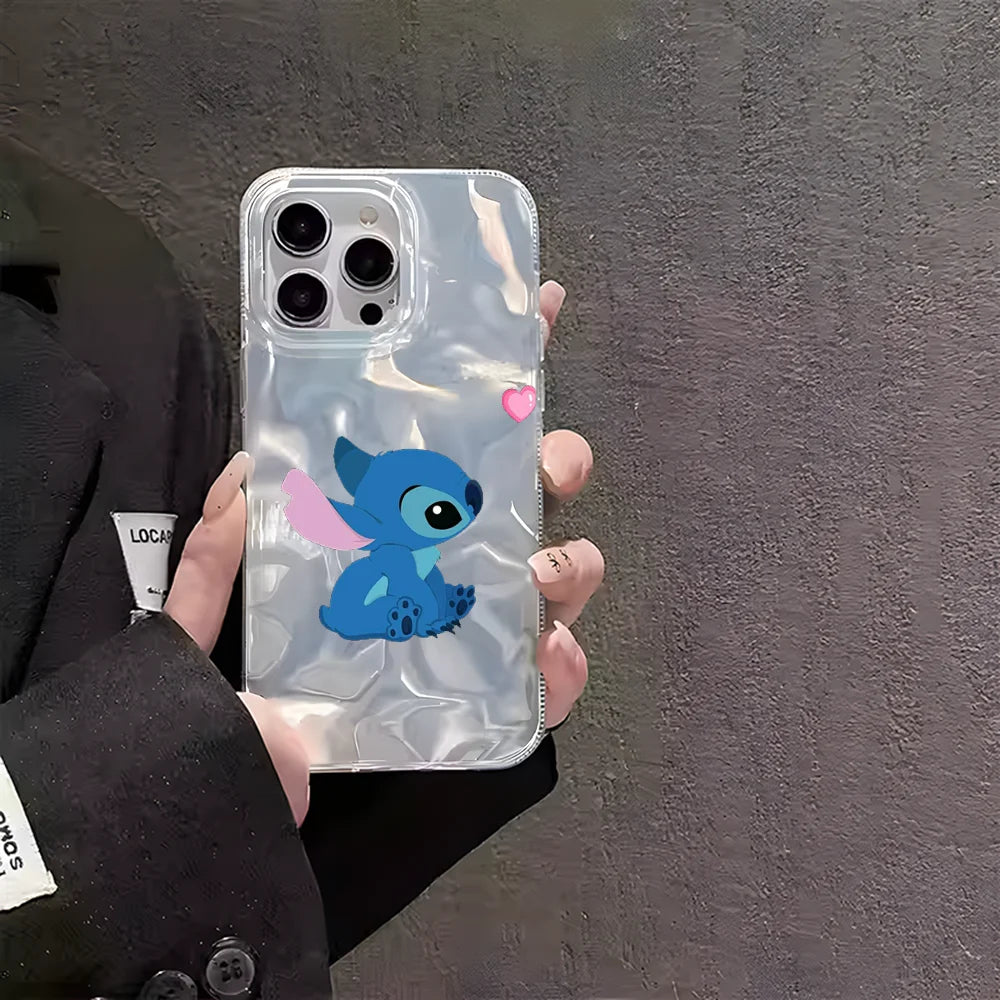 Cute S-Stitch And A-Angel Couple Phone Case IPhone