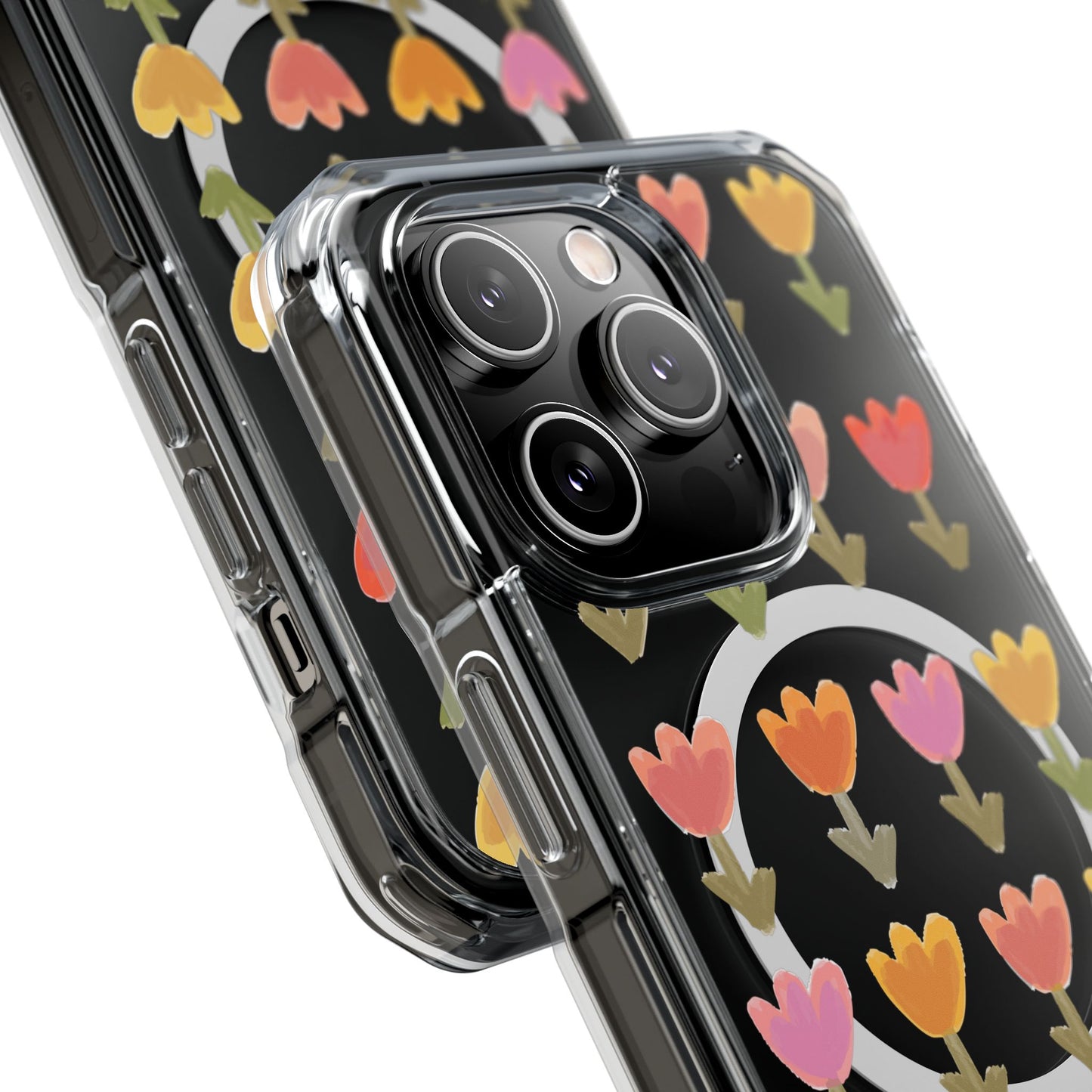 Pastel Flowers Magnetic Clear Impact Cases