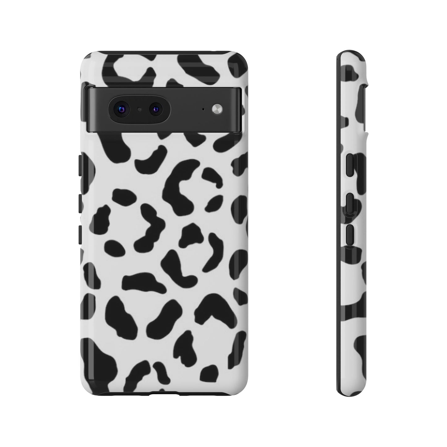 Black and White Leopard Print Tough Case