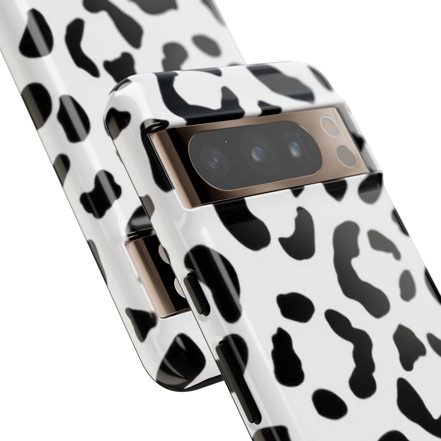 Black and White Leopard Print Tough Case