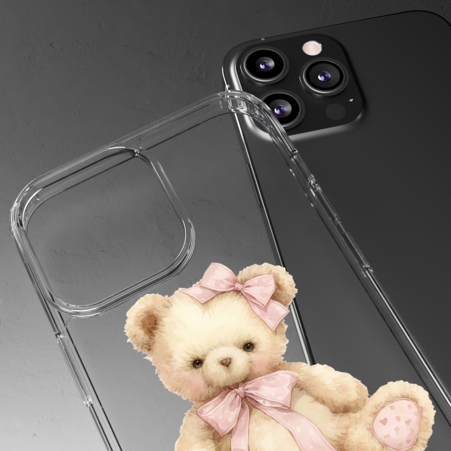 Coquette Teddy Bear Clear Case