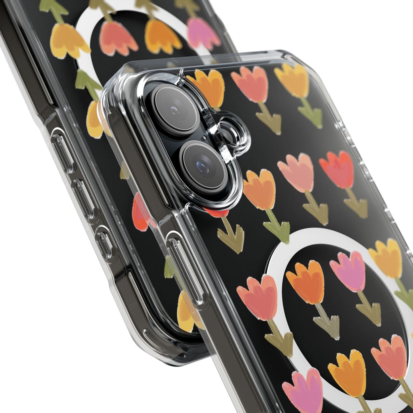 Pastel Flowers Magnetic Clear Impact Cases