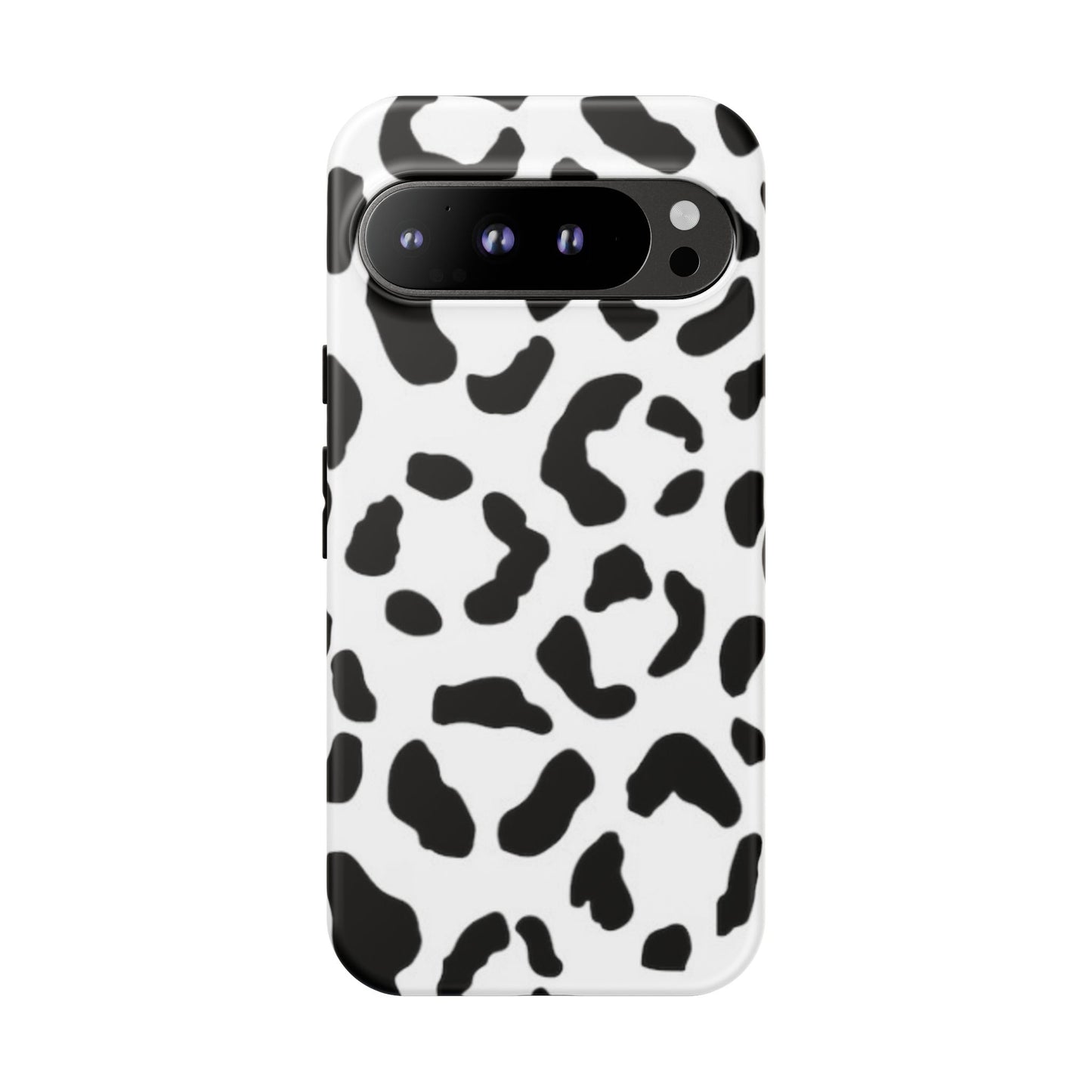 Black and White Leopard Print Tough Case