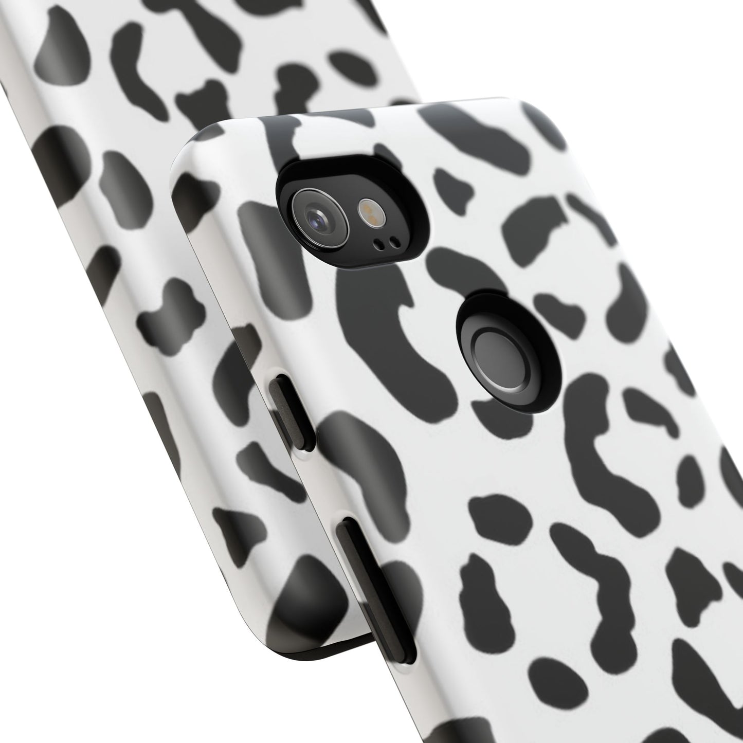 Black and White Leopard Print Tough Case