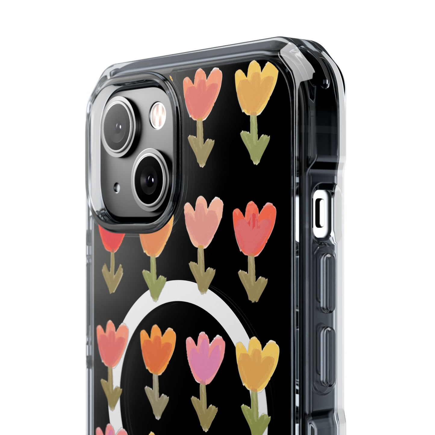 Pastel Flowers Magnetic Clear Impact Cases