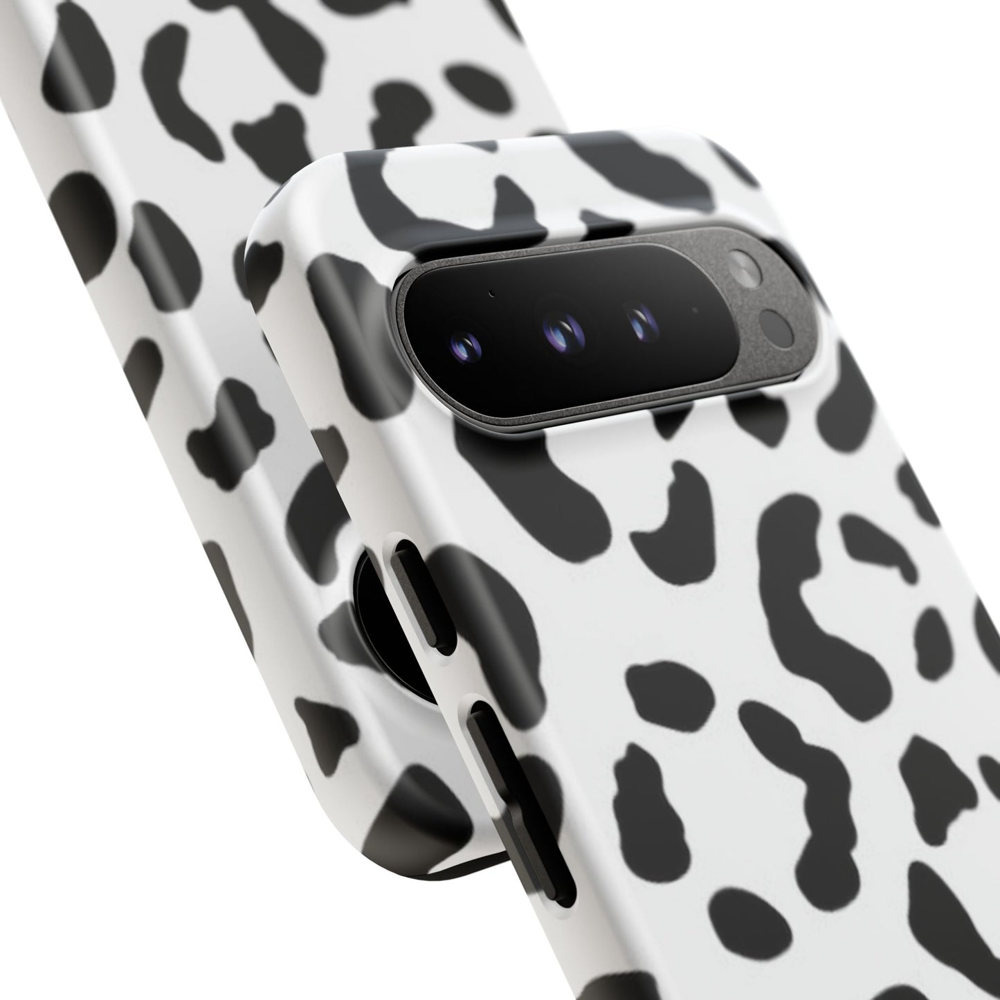 Black and White Leopard Print Tough Case