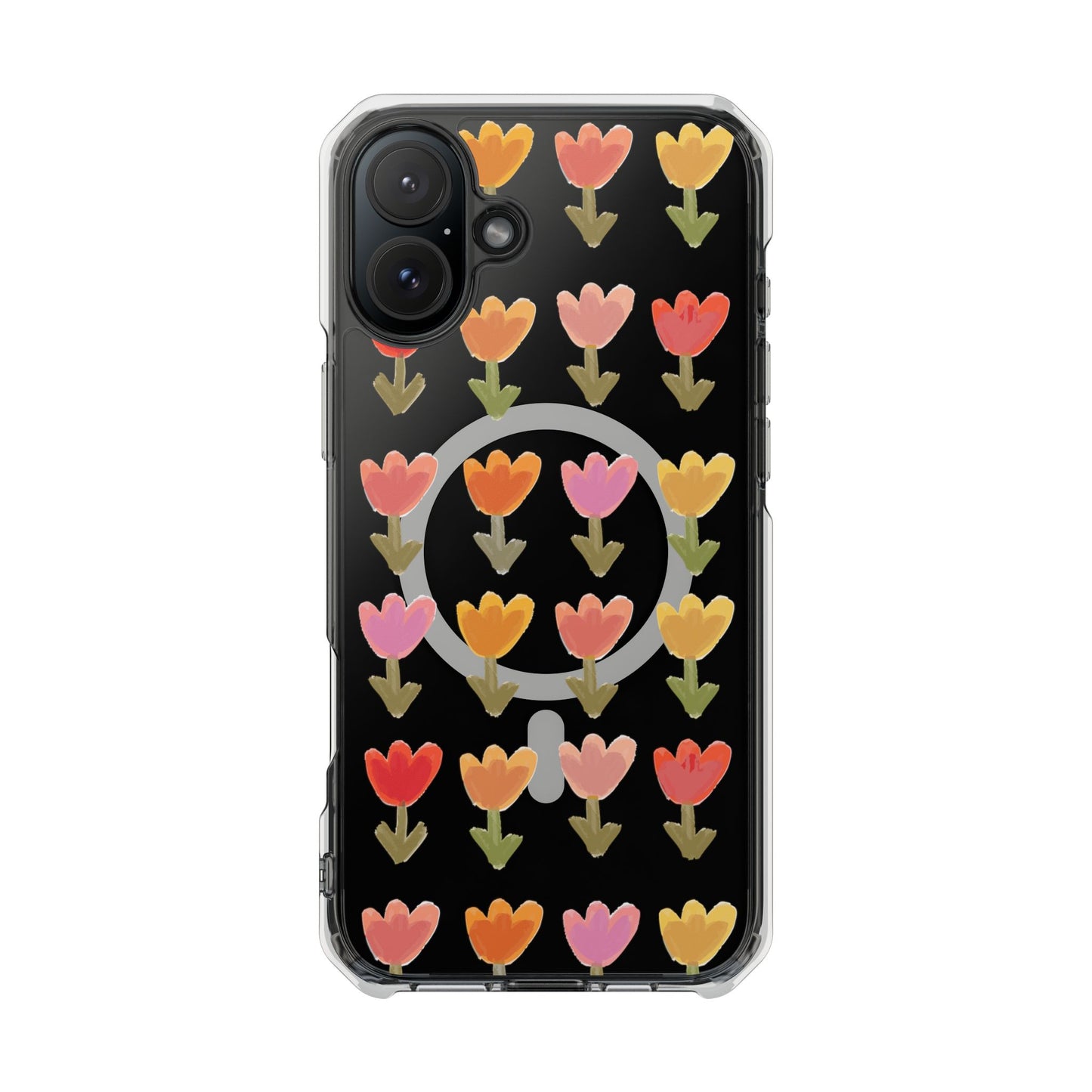 Pastel Flowers Magnetic Clear Impact Cases