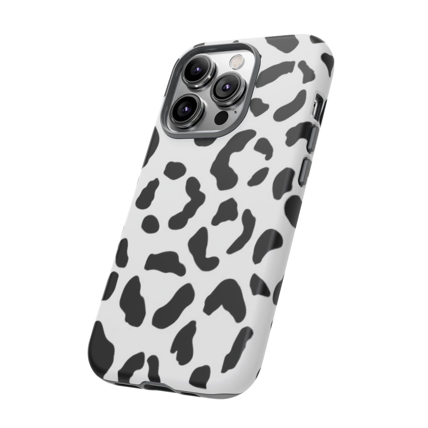 Black and White Leopard Print Tough Case