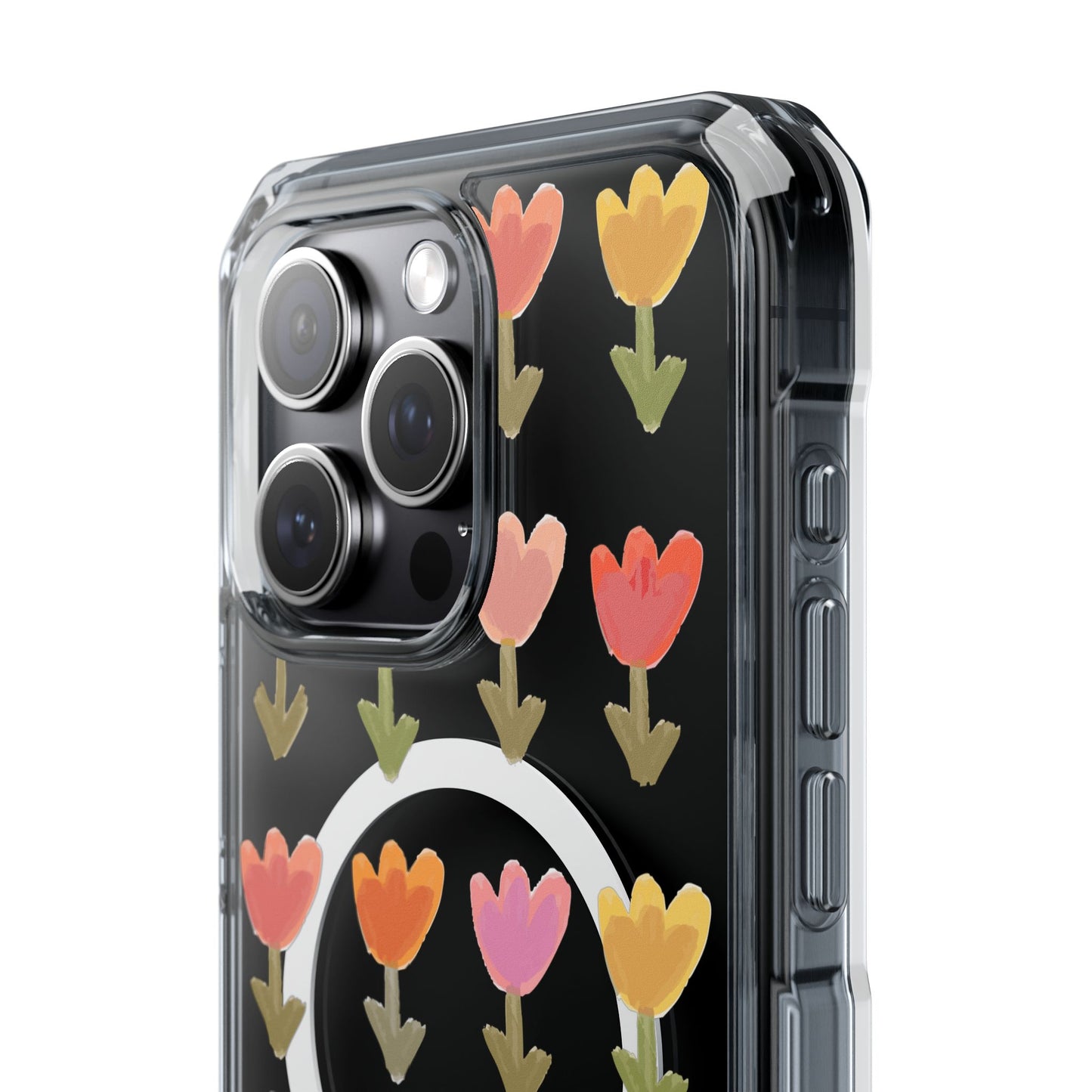 Pastel Flowers Magnetic Clear Impact Cases