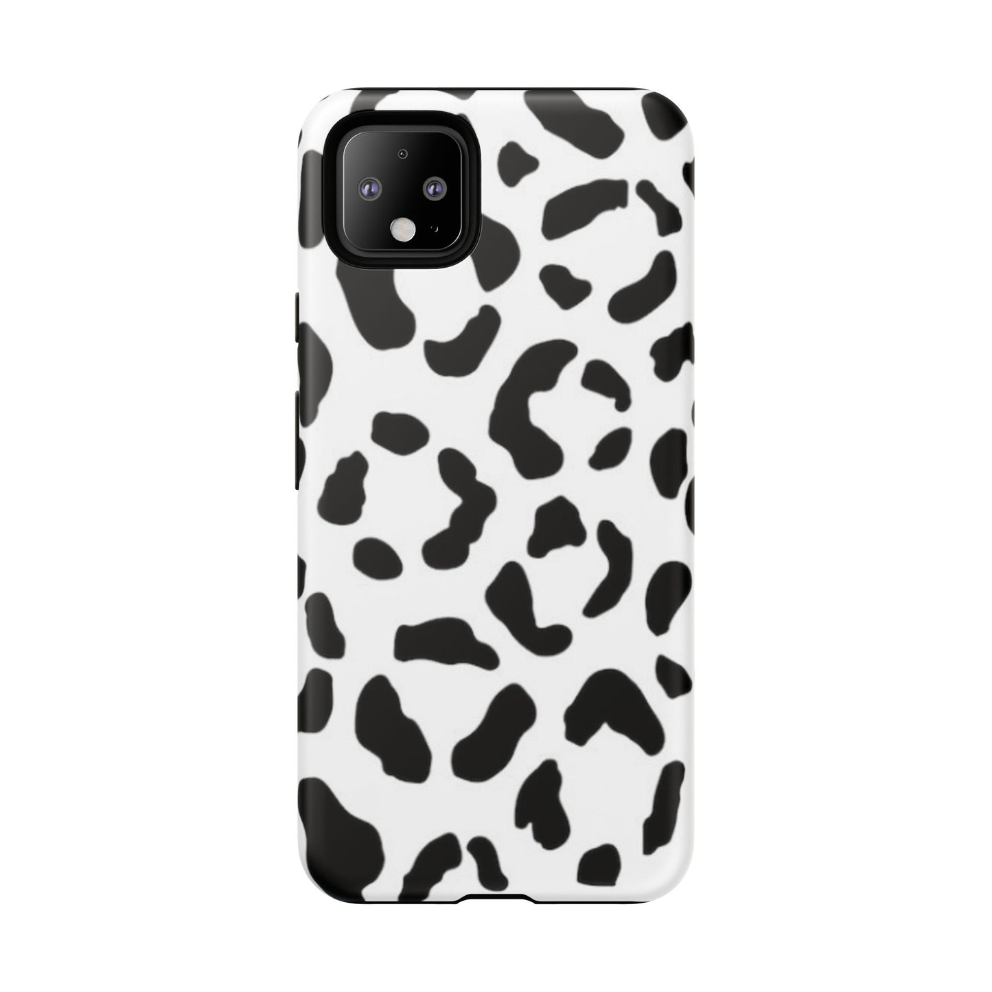 Black and White Leopard Print Tough Case