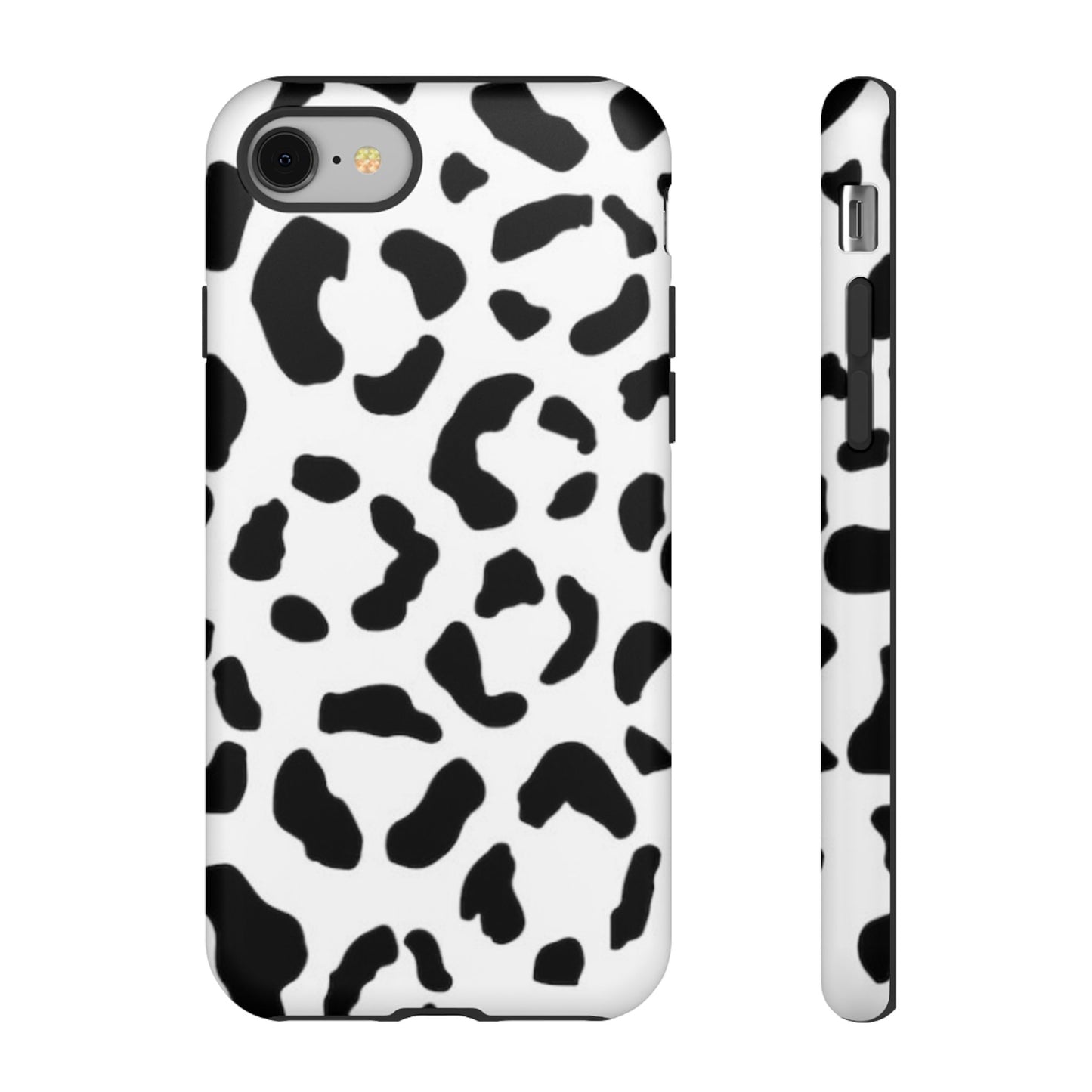 Black and White Leopard Print Tough Case